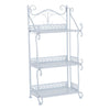 3/5 Tiers Metal Flower Pot Plant Stand Bookshelf Display Storage Corner Shelves