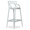 MASTERS MODERN DESIGNER PLASTIC BAR STOOL CHAIR 75CM & 65CM GREY BLACK WHITE