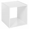 FREE STANDING CUBE 2 3 4 TIER WOODEN BOOKCASE STORAGE SHELF UNIT DISPLAY WOOD