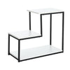 3 Tiers Sofa End Side Coffee Table Bedside Table Night Stand Lamp Marble Effect