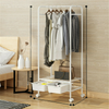 Heavy Clothes Rail Rack Rolling Garment Hanging Display Stand Closet Organizer