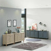 TAD | 3 Tier 3 Doors Sonoma Oak Shoe Storage Cabinet Footwear Stand Rack Unit