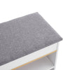 White Wooden Slim Shoe Rack Storage Shelf Unit Stand Cabinet Toy Box Bench Seat