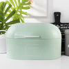 Vintage Bread Box Metal Bread Bin Curved Lid Large Oval Loaf Storage Container