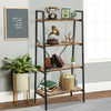 4-Tier Ladder Shelf Bookcase Bookshelf Plant Flower Stand Storage Metal Frame UK