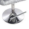 Crushed Velvet Swivel Bar Stool Button Back Upholstered Gas Lift Kitchen Chair