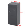 Parcel Delivery Box Lockable Drop Box Outdoor Package Letter Holder Container