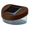 8 x Brown Solar Powered Door Fence Wall Step Lights Led Outdoor Garden Lighting