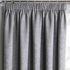 Grey Thermal Curtains Block Out Tape Top Ready Made Pencil Pleat Curtain Pairs