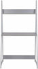 Corner Computer Desk Wood Ladder PC Laptop Writing Table with Shelf Storage Grey