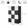 12Cube Organizer Stackable Plastic Cube Storage Shelves Design Multifunctional