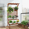 Pine Wood Stairs Plant Stand Dome Topper Planter Support Shelf Grid Panel UK NEW