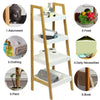 3/4 Tier Wooden Plant Pot Ladder Shelf Storage Unit Display Stand Bookcase Rack