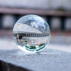 Clear Crystal Ball Healing Glass Lens Sphere Room Photography Decoration 80mm UK