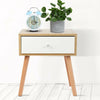 Bedside Table Side End Table Drawer Cabinet Storage Shelves Living Room Bedroom