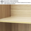 Tall Soild Wooden Wardrobe 2Door Bedroom Storage Hanger Bar Clothes Rail Hanger