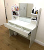 Dressing Cosmetic Table Vanity Set Makeup Desk with Mirror & Drawers Dresser