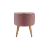 Linen/Velvet Dressing Table Stool Storage Footstool Ottoman Footrest Makeup