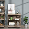 Modern Industrial Bookcase Display Unit Small Storage Side Shelving Cabinet