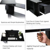Black Corner L-Shape Computer Desk PC Laptop Table Home Office Study Writing