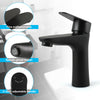 Bathroom Sink Mono Faucet Waterfall Bath Filler Basin Mixer Tap Black Deck Mount