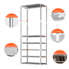 UK Heavy Duty Clothes Rail Rack Hanging Garment Display Stand Shoe Storage Shelf