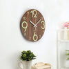 Wall Clock Illuminated / Solid Numerals Silent Retro Chic Decor 12-13inch Clocks