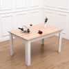 Modern Wooden Dining Table Pine Solid Kitchen Home Furniture Oak&White