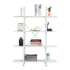 Tier Ladder Shelf Bookcase Wood Storage Rack Home Office Book Holder Shelves NEW