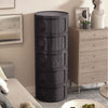 Cylinder ABS Plastic Cabinet Storage Organizer 2/3/4/5 Tier Cupboard Side Table