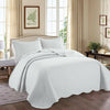 Luxury Quilted Bedspread Throw Set 3 PCs Sofa Bed Cover Single Double King Size