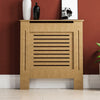 Milton Radiator Cover Small Natural MDF Modern Unfinished Cabinet Heating Guard