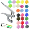 For KAM Snaps 360packs T5 Plastic Buttons 24 Colours Poppers Fastener + Pliers