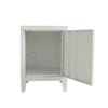 Metal Locker Table Storage Bedside Table Cabinet Bedroom Lamp End Side Table NEW