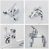 Modern Bathroom Chrome Sink Bath Filler Tap Shower Mixer Taps with Handset Hose