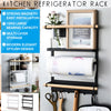 Kitchen Magnetic Organiser Rack Fridge Side Shelf Spice Storage Holder w/ Hooks