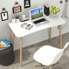 Computer Desk Simple PC Laptop Study Desk for Home Office Writing Table Grey