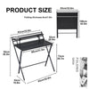 Folding Computer Desk Wooden Study Coffee Table with Shelf Laptop Home Office UK