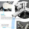 Modern Round Head Thermostatic Bar Shower Mixer Bathroom Riser Valve Taps Set UK