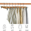 Solid Natural Wooden Coat Clothes Hangers w/ Adjustable Clips for Trouser Skirts