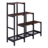 Vintage Industrial Bookcase Rustic Storage Cabinet Tall Shelf Metal Display Unit
