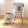 Washing Dirty Clothes Laundry Basket Canvas Baby Toy Hamper Bin Storage Bag Box