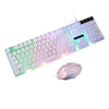 Gaming Keyboard And Mouse Set Rainbow RGB LED USB For PC Laptop Xbox One PS4 UK！