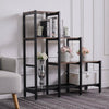 Vintage Industrial Bookcase Rustic Storage Cabinet Tall Shelf Metal Display Unit