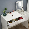 Drawer Dressing Table Wooden Vanity Computer Desk Bedroom Furniture Office UK