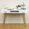 White Scandinavian Modern Bedroom Dressing Table Makeup Vanity/Home Office Desk