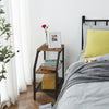 HOOBRO Side Table Narrow Bedside Table with 3-Tier Shelves Industrial End Table