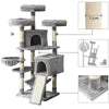 Large Cat Tree Activity Centre Multilevel Scratching Post Kitten Climbing Tower