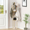 Tall Coat Rack Hat Clothes Stand Hanger Garment Hook Tree Metal Organizer Gold