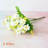 36 Heads Artificial Silk Flowers Bunch Wedding Home Grave Outdoor Bouquet UK